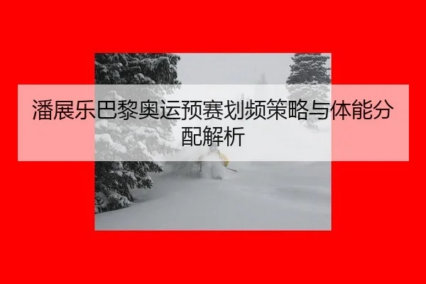 潘展乐巴黎奥运预赛划频策略与体能分配解析